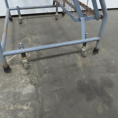 Cotterman 3 Step Steel Rolling Ladder Steps 24" Wide 30" Height 450Lb Cap