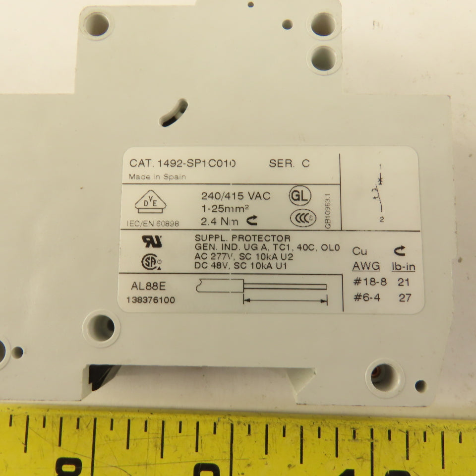 Allen Bradley 1492-SP SER C Circuit Breaker Single Pole  1A 3A & 4A 5 PCS