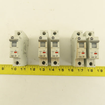 Allen Bradley 1492-SP SER C Circuit Breaker Single Pole  1A 3A & 4A 5 PCS