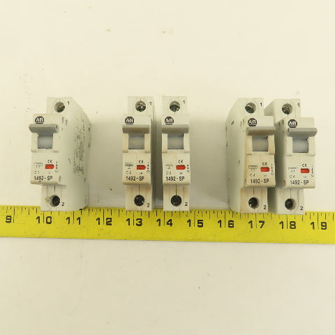 Allen Bradley 1492-SP SER C Circuit Breaker Single Pole  1A 3A & 4A 5 PCS