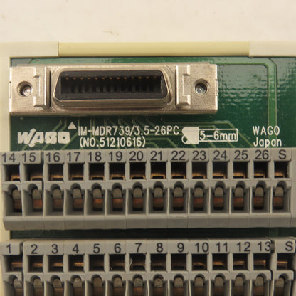 Wago IM-MDR739/3.5-26PC Half Pitch MDR Terminal Block Connector 26 Pole