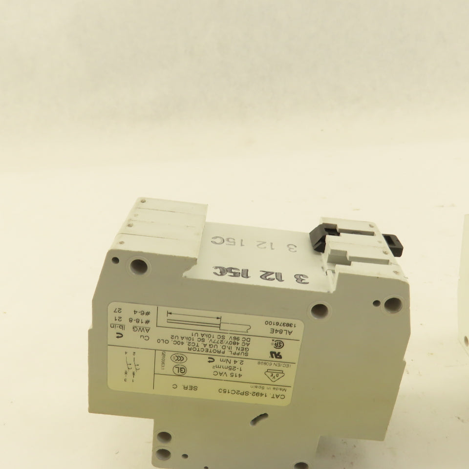 Allen Bradley 1492-SP2C150 SER C Two Pole Circuit Breaker 15A