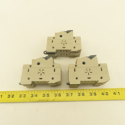Weidmuller 1966040000 WSI 25/2 30A 600C Class CC Double Pole Fuse Holder Lot/3