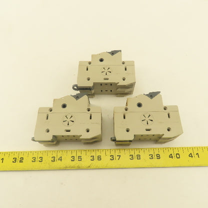 Weidmuller 1966040000 WSI 25/2 30A 600C Class CC Double Pole Fuse Holder Lot/3