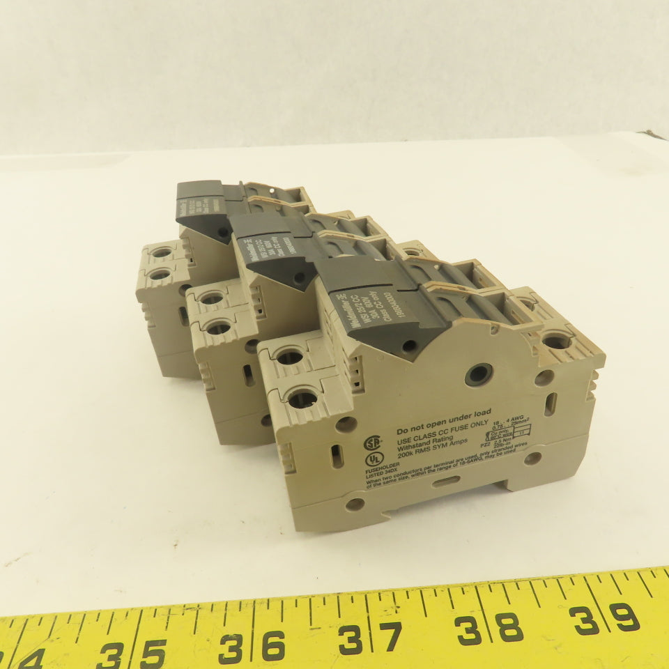 Weidmuller 1966040000 WSI 25/2 30A 600C Class CC Double Pole Fuse Holder Lot/3