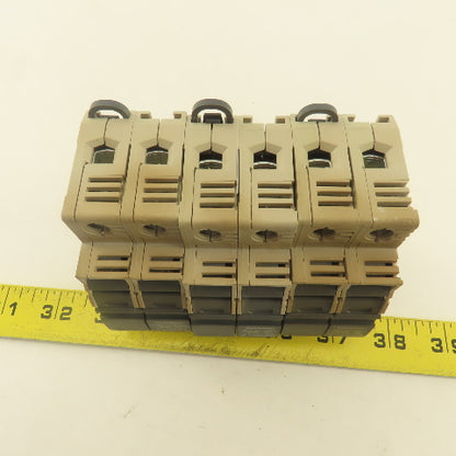 Weidmuller 1966040000 WSI 25/2 30A 600C Class CC Double Pole Fuse Holder Lot/3