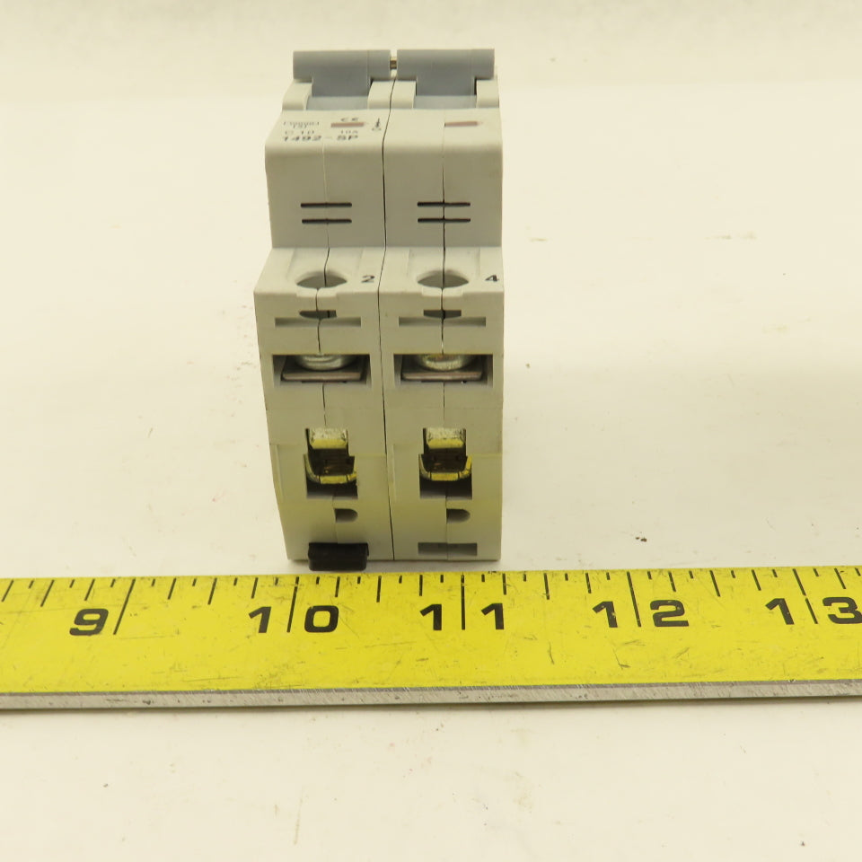 Allen Bradley 1492-SP2C100 SER C Two Pole Circuit Breaker 10A Lot Of 2