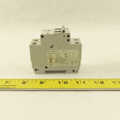 Allen Bradley 1492-SP2C100 SER C Two Pole Circuit Breaker 10A Lot Of 2