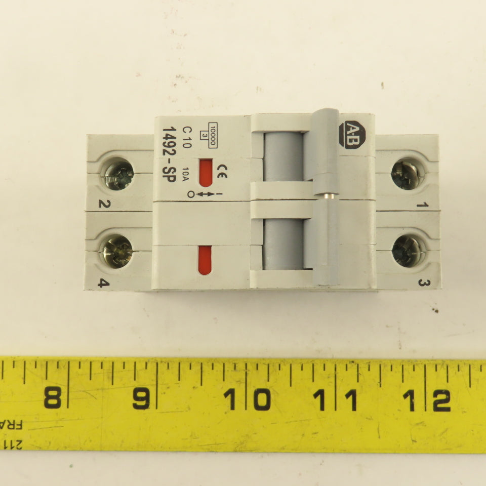Allen Bradley 1492-SP2C100 SER C Two Pole Circuit Breaker 10A Lot Of 2