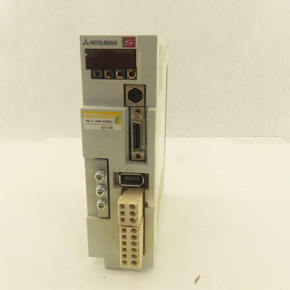 Mitsubishi MR-E-20A-KH003 EZ Motion 200W 3Ph 200-230V 50/60Hz AC Servo Drive
