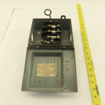 Federal 3332 SN 30A 240V Fused Safety Disconnect Switch 3 PH 3 HP