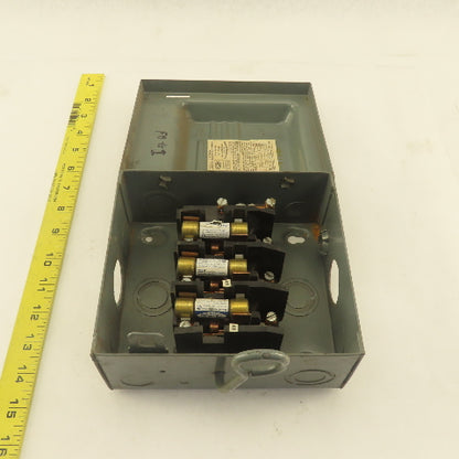 Federal 3332 SN 30A 240V Fused Safety Disconnect Switch 3 PH 3 HP
