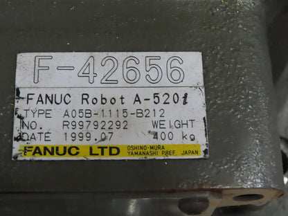 Fanuc A05B-1115-B212 A-520i Horizontal Articulating Robot 4 Axis Parts/Repair