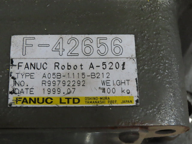 Fanuc A05B-1115-B212 A-520i Horizontal Articulating Robot 4 Axis Parts/Repair