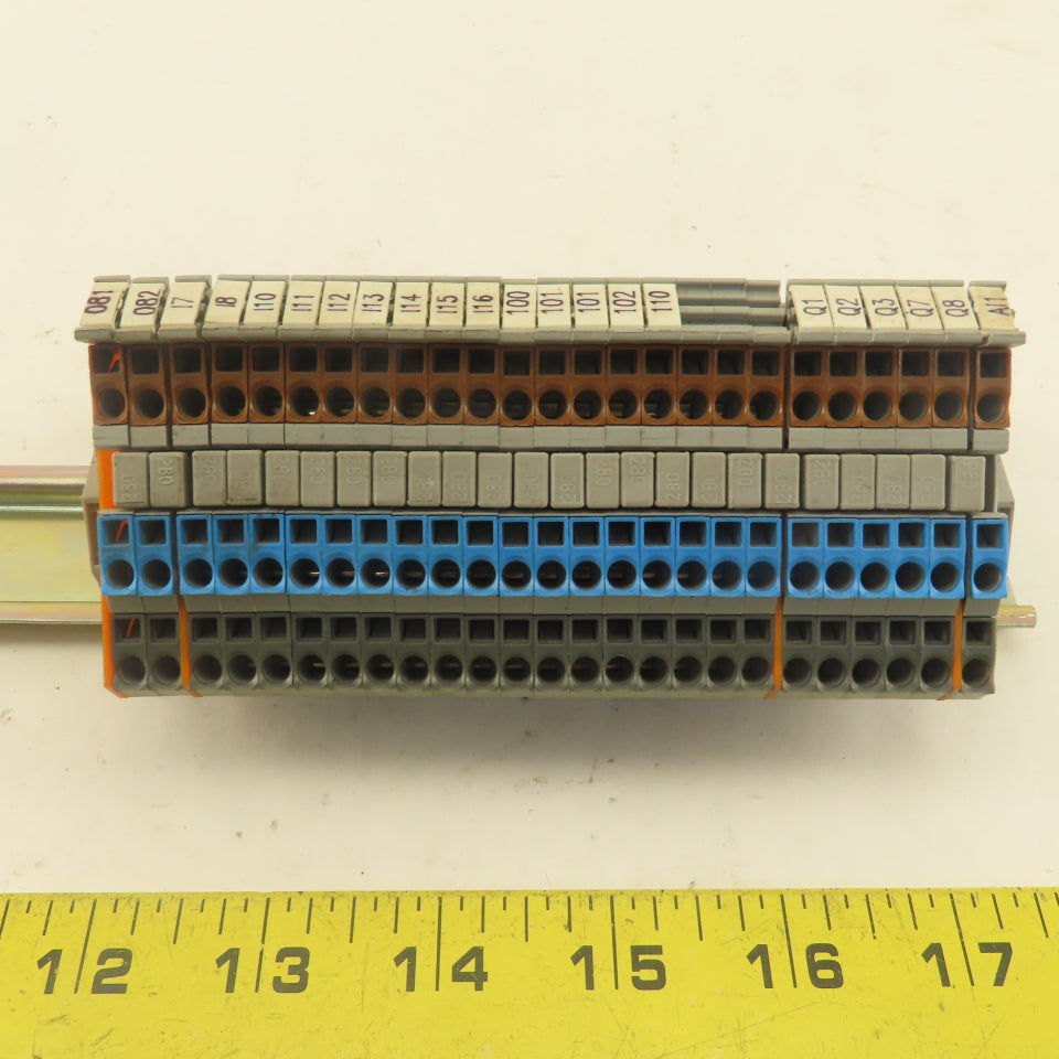Wago 280-560 Sensor Terminal Block Stack 25 PCS 20A Din Rail Mount