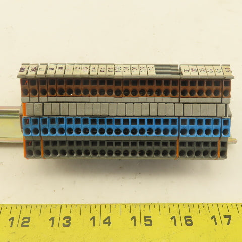 Wago 280-560 Sensor Terminal Block Stack 25 PCS 20A Din Rail Mount