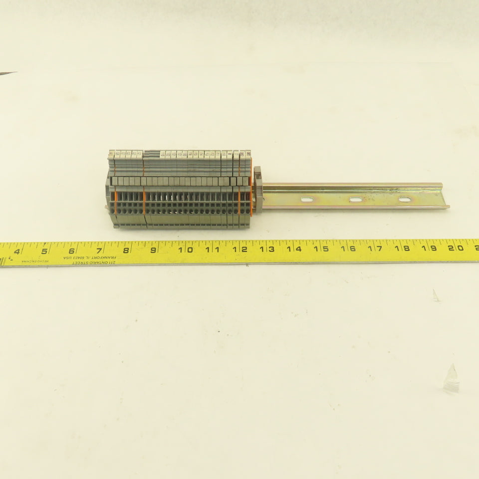 Wago 280-560 Sensor Terminal Block Stack 25 PCS 20A Din Rail Mount