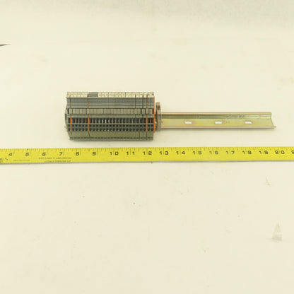 Wago 280-560 Sensor Terminal Block Stack 25 PCS 20A Din Rail Mount