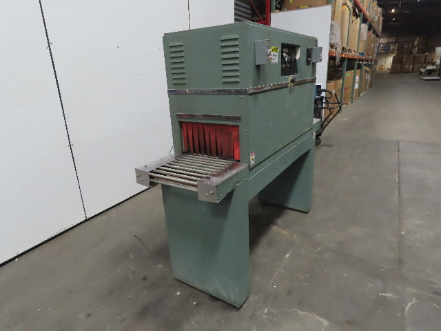 Weldotron Model 7121 230V 1Ph Pass Thru Heat Shrink Packaging Tunnel Conveyor