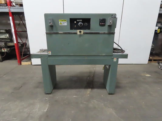 Weldotron Model 7121 230V 1Ph Pass Thru Heat Shrink Packaging Tunnel Conveyor