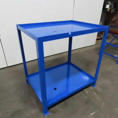 40-1/4" x 30-1/4" x 41" Tall Steel Work Bench Riser Dunnage Stand Steel W/ Shelf