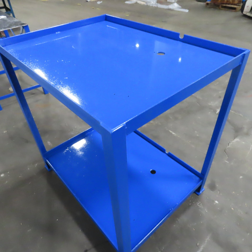 40-1/4" x 30-1/4" x 41" Tall Steel Work Bench Riser Dunnage Stand Steel W/ Shelf