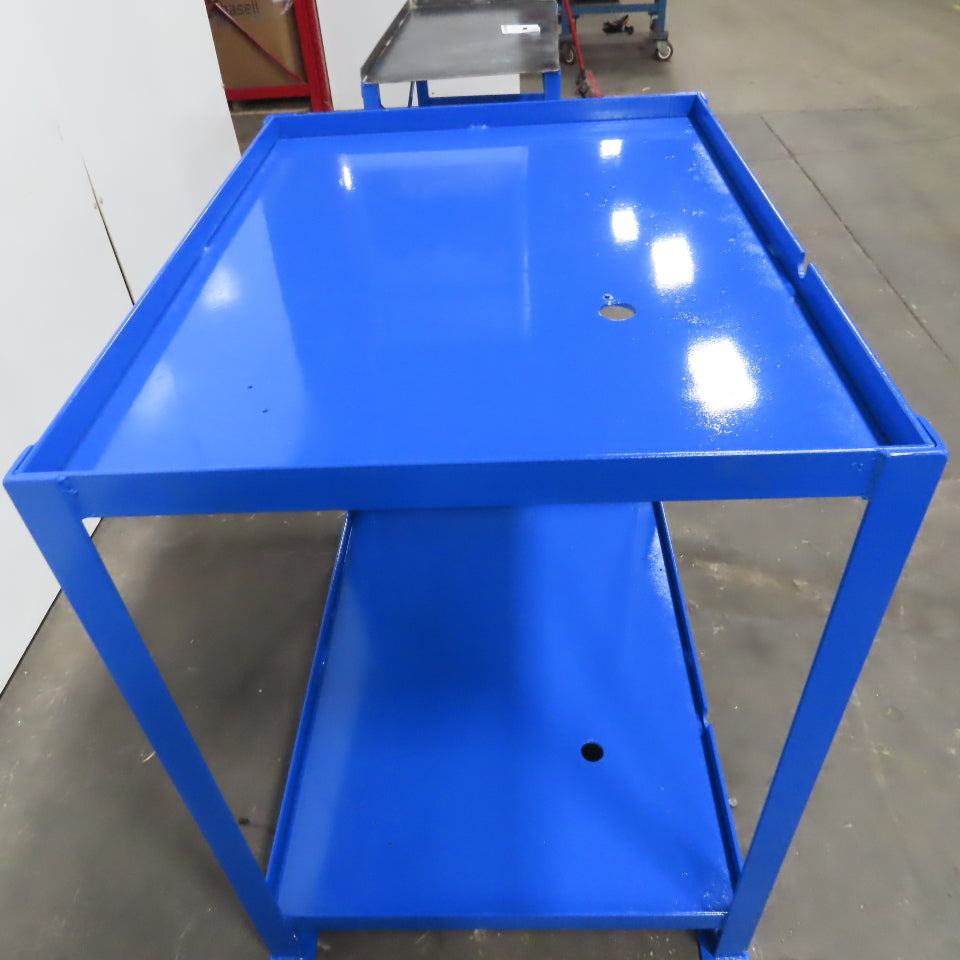 40-1/4" x 30-1/4" x 41" Tall Steel Work Bench Riser Dunnage Stand Steel W/ Shelf