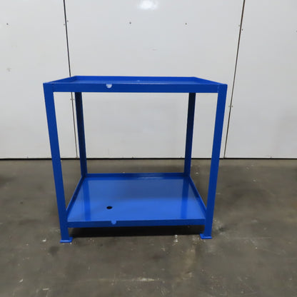 40-1/4" x 30-1/4" x 41" Tall Steel Work Bench Riser Dunnage Stand Steel W/ Shelf