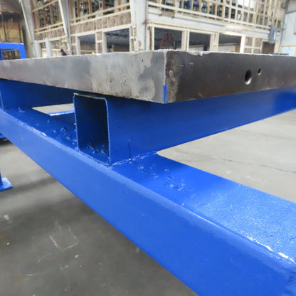 60" x 57" x 2" Thick Steel Slab Welding Layout Work Table Fabrication On Frame