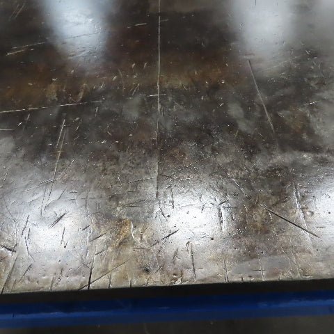 60" x 57" x 2" Thick Steel Slab Welding Layout Work Table Fabrication On Frame