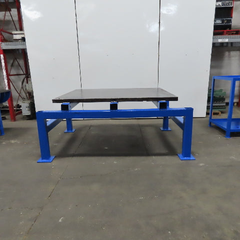 60" x 57" x 2" Thick Steel Slab Welding Layout Work Table Fabrication On Frame