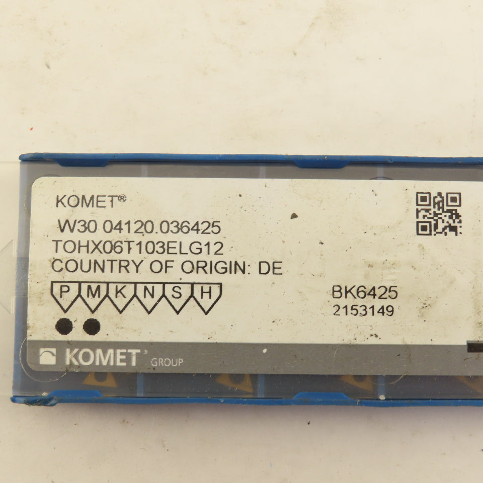 Komet W30 04120.036425 Carbide Insert  BK6425 14 PCS