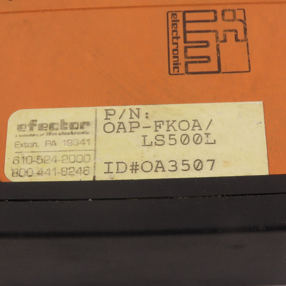 IFM OAP-FKOA/LS500L Efector Photo Electric Sensor