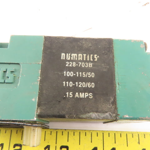 Numatics 81SA400K000030 Single Solenoid Air Valve 150PSI 120V Coil