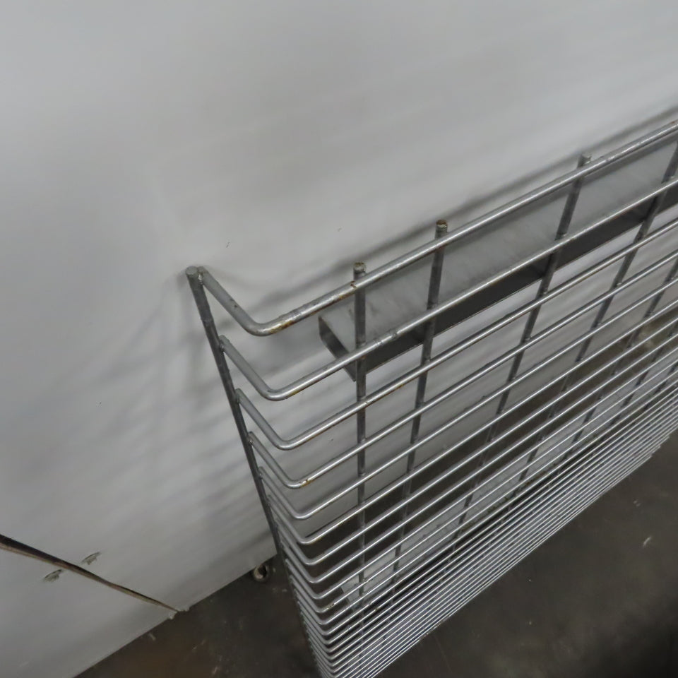 38" x 46" Double Waterfall Wire Decks Pallet Racking Shelf 2,500 lbs Cap. USED
