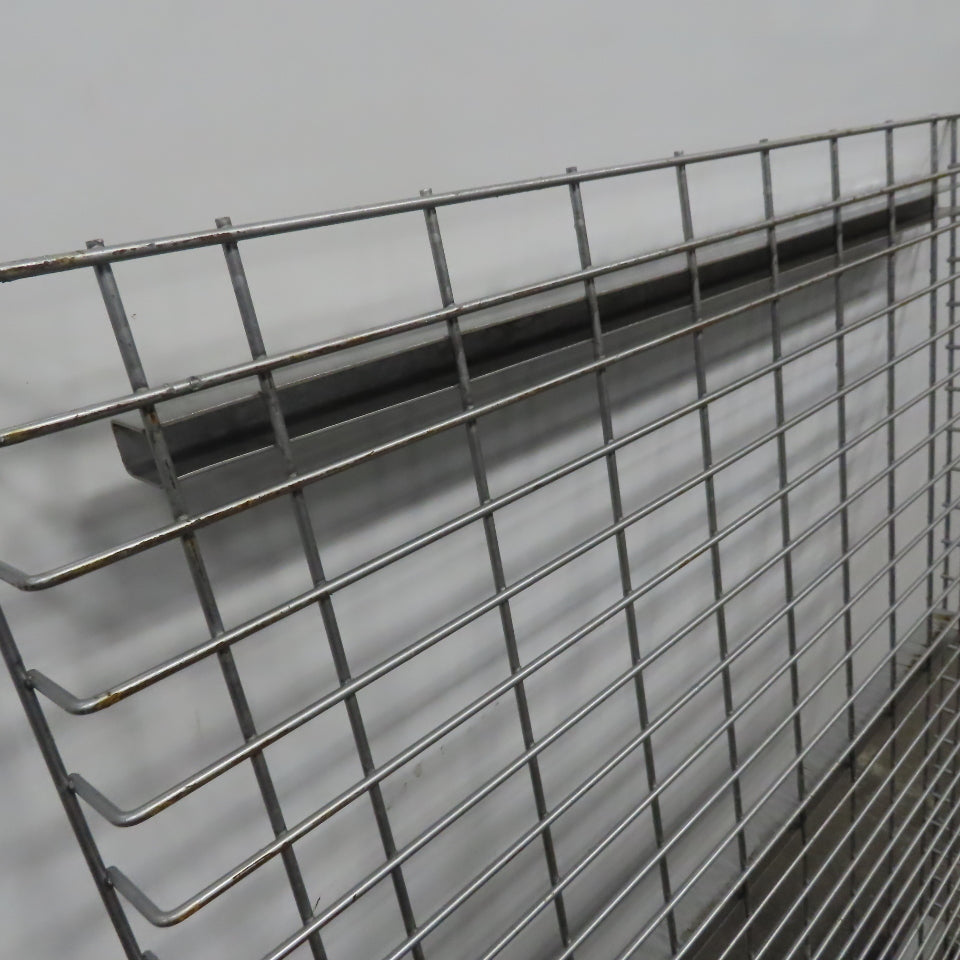 38" x 46" Double Waterfall Wire Decks Pallet Racking Shelf 2,500 lbs Cap. USED