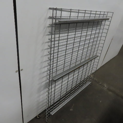 38" x 46" Double Waterfall Wire Decks Pallet Racking Shelf 2,500 lbs Cap. USED