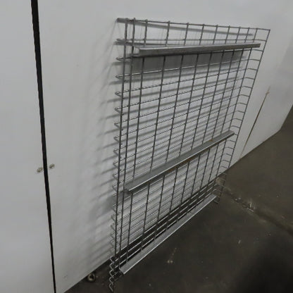 38" x 46" Double Waterfall Wire Decks Pallet Racking Shelf 2,500 lbs Cap. USED