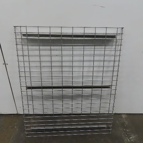 38" x 46" Double Waterfall Wire Decks Pallet Racking Shelf 2,500 lbs Cap. USED