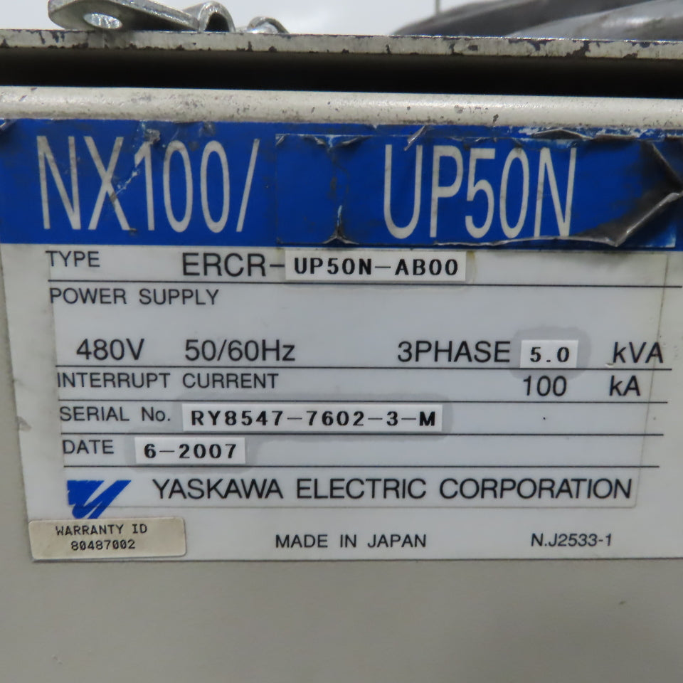 Yaskawa Motoman  NX100/UP50N HP50 Robot Package Parts or Repair