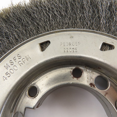 Osborn 22025 8" Diam. Wide Face Wire Wheel .008  x 1-1/2" Wide 2" Arbor Hole