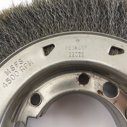 Osborn 22025 8" Diam. Wide Face Wire Wheel .008  x 1-1/2" Wide 2" Arbor Hole