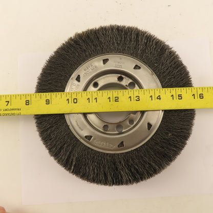 Osborn 22025 8" Diam. Wide Face Wire Wheel .008  x 1-1/2" Wide 2" Arbor Hole