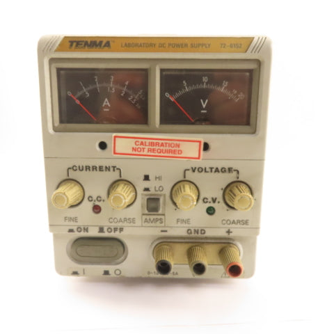 Tenma 72-6152 Laboratory DC Power Supply 100-240v Line Voltage 0-18VDC Output