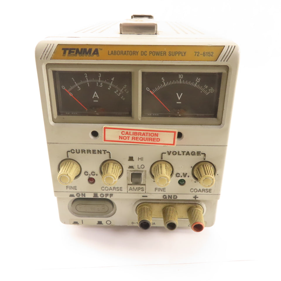Tenma 72-6152 Laboratory DC Power Supply 100-240v Line Voltage 0-18VDC Output