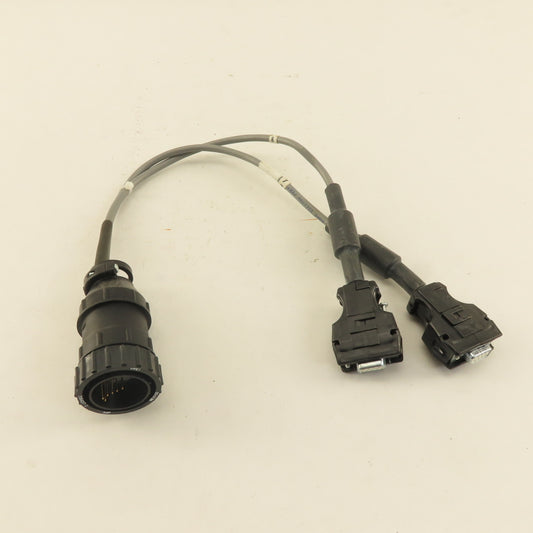 Amp 206437-1 57 Pin Male Circular Connector Size 23 2 Way Female Serial Splitter