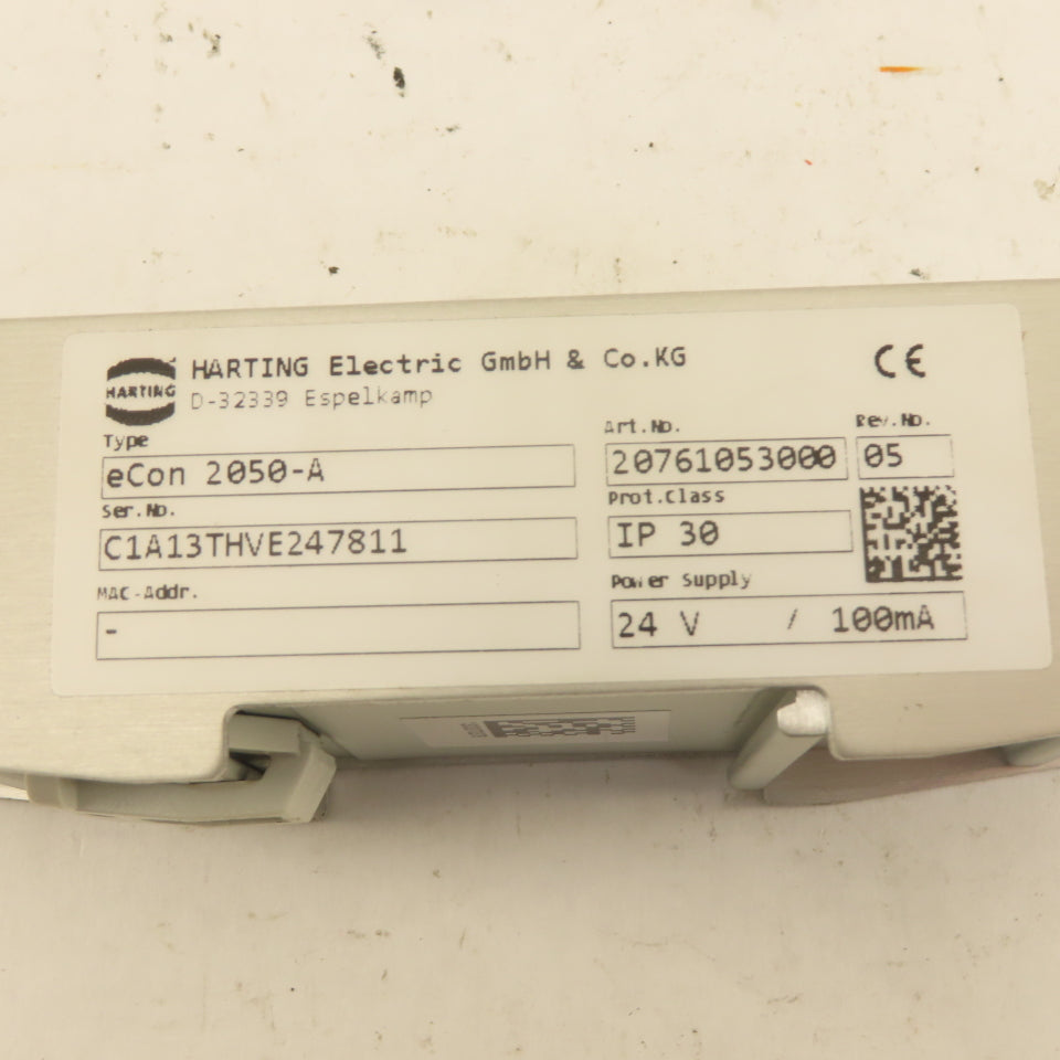 Harting 20761053000 eCon 2050-A 5 Port Ethernet Switch 24VDC