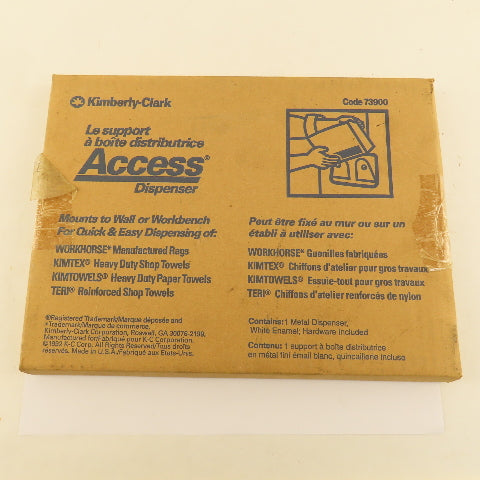 Kimberly Clark 73900 Access Metal Dispenser Wall Or Workbench Mount Lot Of 5