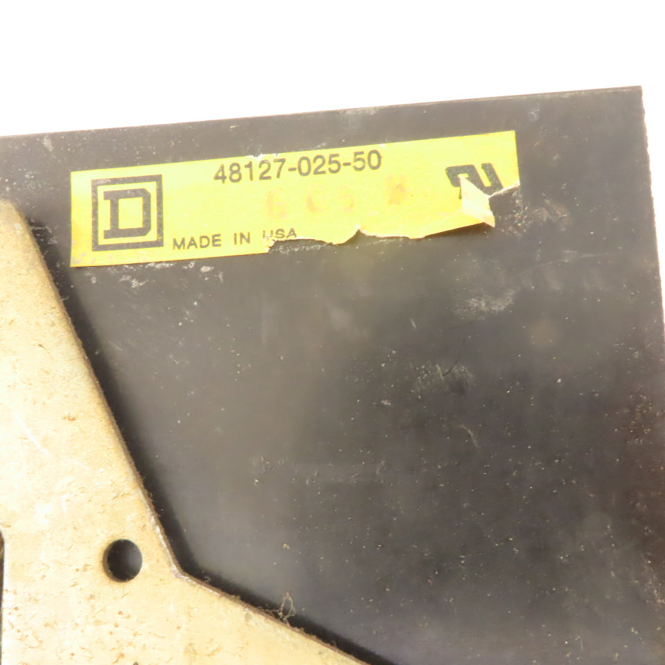 Square D 48127-025-50 3 Pole Fused Panel Operator Disconnect Switch & Interlock