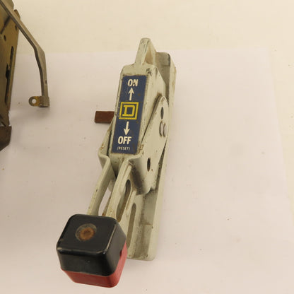 Square D 48127-025-50 3 Pole Fused Panel Operator Disconnect Switch & Interlock